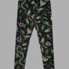 cosmic drifters nightshade print yoga leggings flat