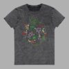 cosmic drifters nightshade unisex denim t shirt black front