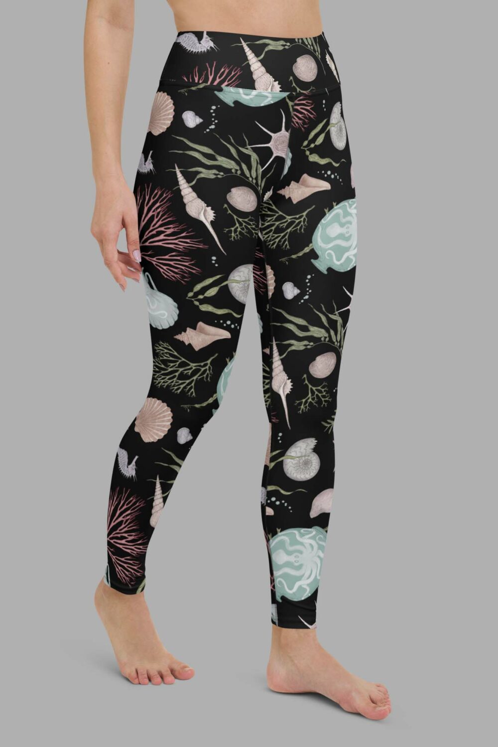 cosmic drifters sea witch print one piece yoga leggings