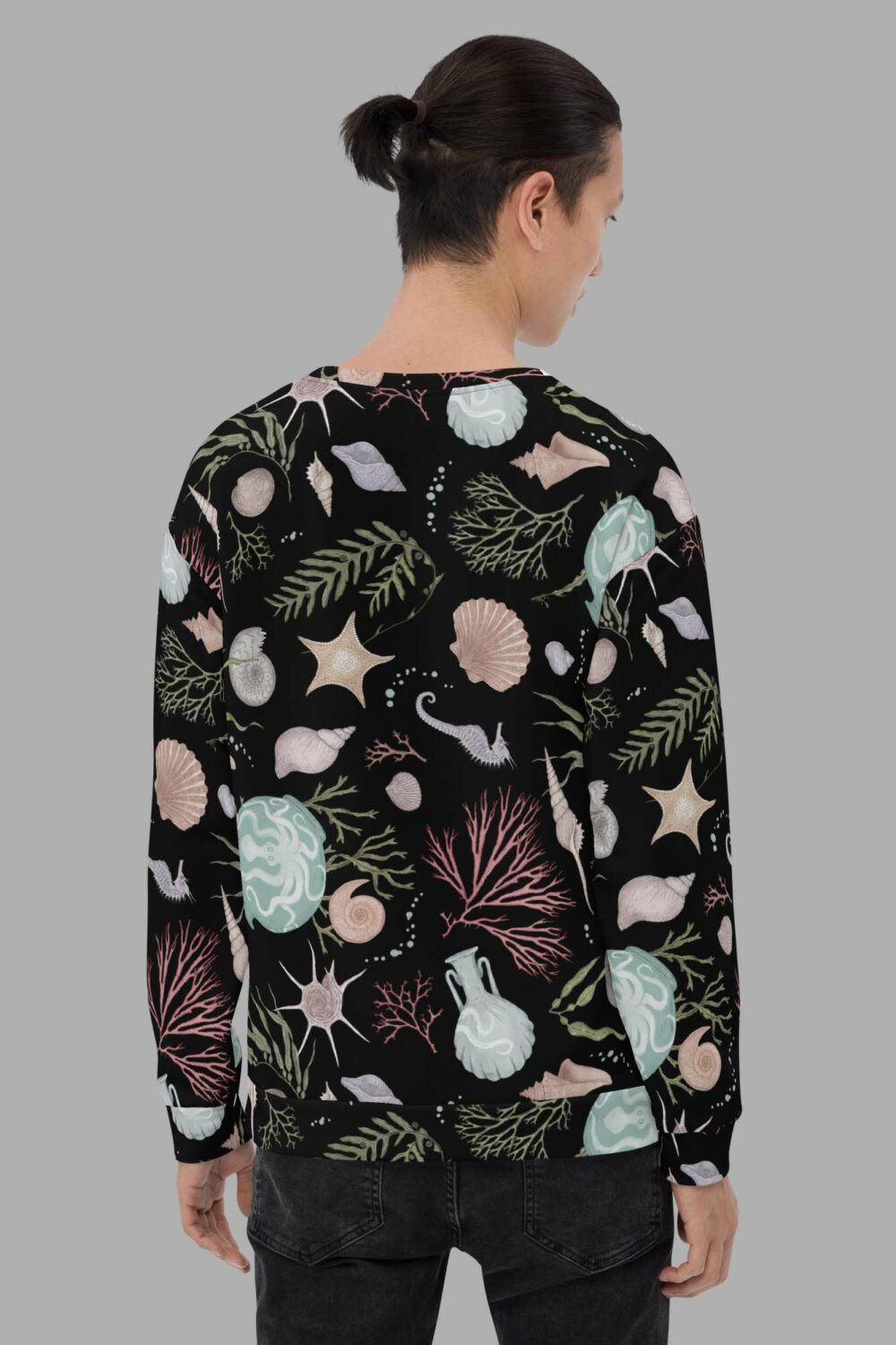 cosmic drifters sea witch print sweater back