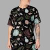 cosmic drifters sea witch print t shirt dress front2