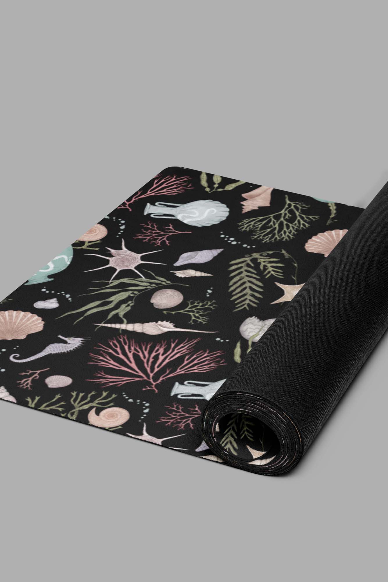 cosmic drifters sea witch yoga mat side