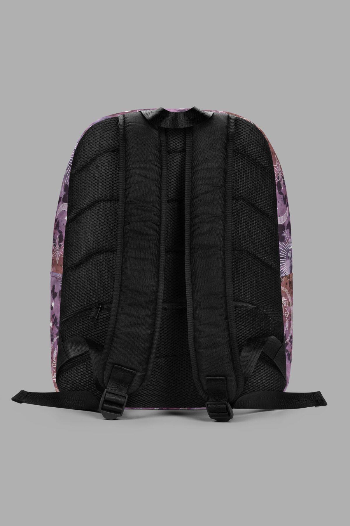 cosmic drifters stormy celeste print backpack back