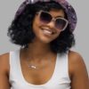 stormy celeste print reversible bucket hat