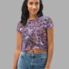 cosmic drifters stormy celeste print crop tee front