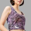 cosmic drifters stormy celeste print crop top close