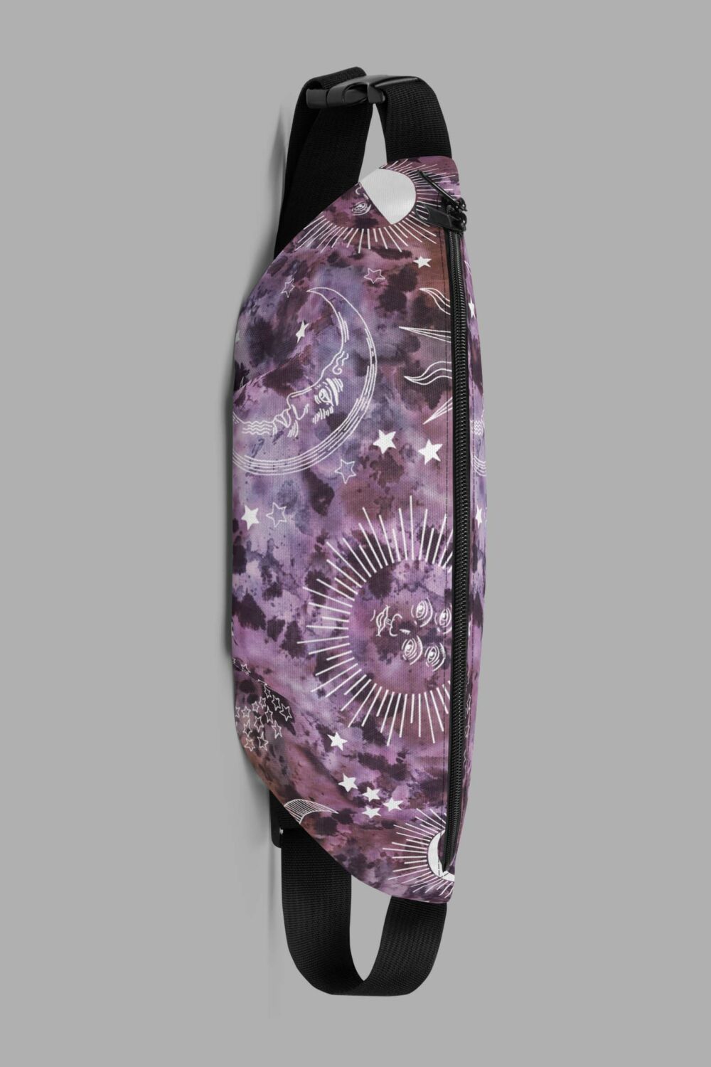 cosmic drifters stormy celeste print fanny pack 2