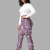 cosmic drifters stormy celeste print flare leggings side