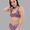 cosmic drifters stormy celeste print high waist bikini side