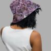 cosmic drifters stormy celeste print reversible bucket hat back