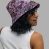 cosmic drifters stormy celeste print reversible bucket hat side