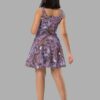 cosmic drifters stormy celeste print skater dress back