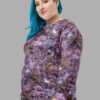 cosmic drifters stormy celeste print sweater side