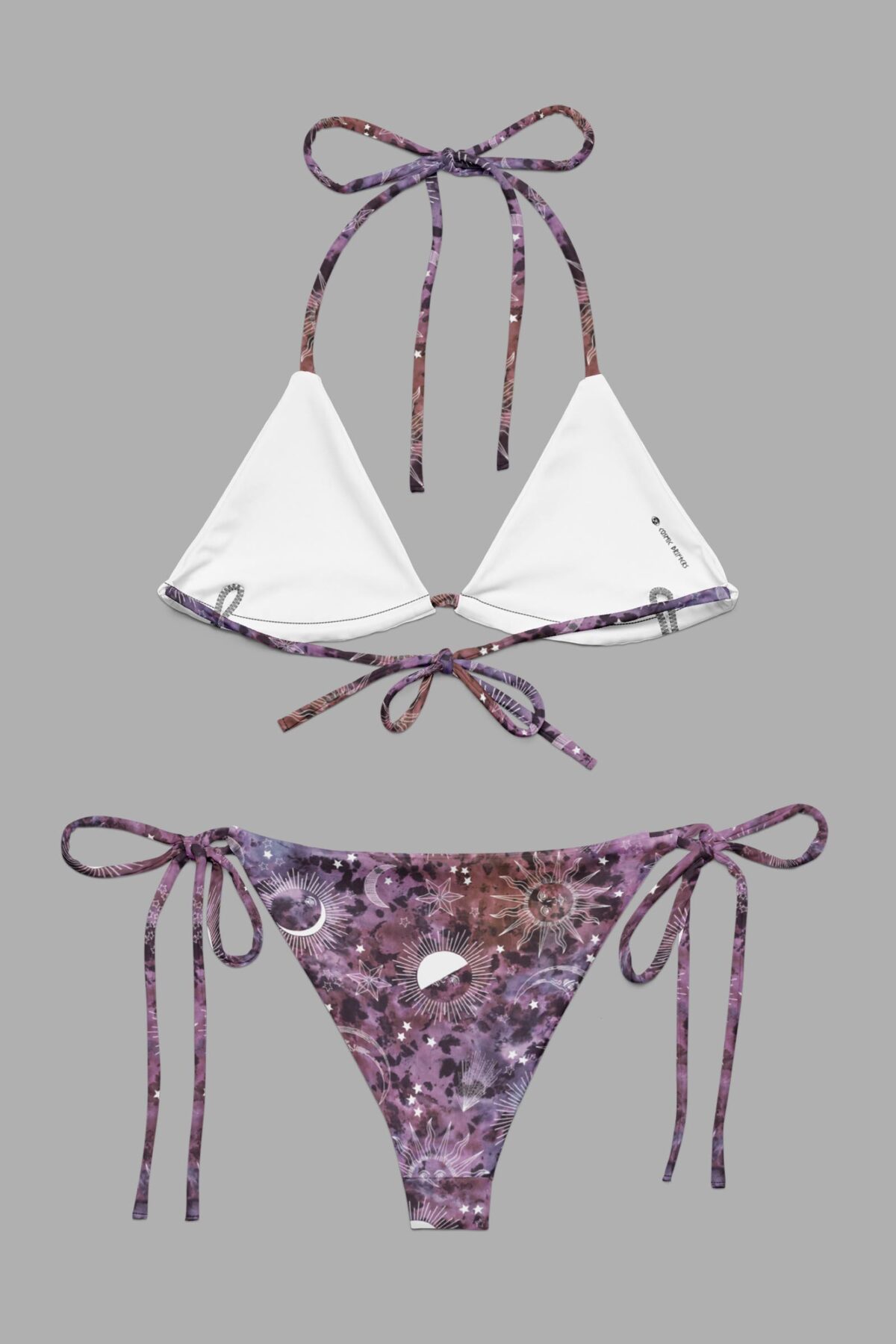 cosmic drifters stormy celeste print triangle bikini back2