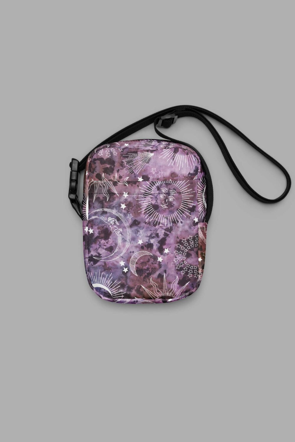 cosmic drifters stormy celeste print utility crossbody bag 4