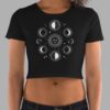 cosmic drifters stormy celeste print womens crop tee black front