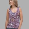 cosmic drifters stormy celeste print womens tank top front