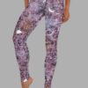 cosmic drifters stormy celeste print yoga leggings front