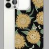 cosmic drifters sunflower daze print clear case for iphone iphone 13 pro max case with phone 64df712e929c2