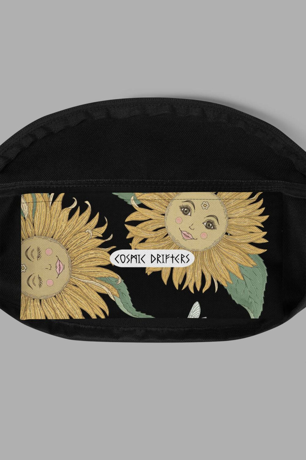 sunflower daze print fanny pack