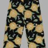 cosmic drifters sunflower daze print wide leg lounge pants front2