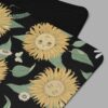 cosmic drifters sunflower daze print yoga mat close