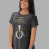 cosmic drifters the craft unisex denim t shirt black front 3