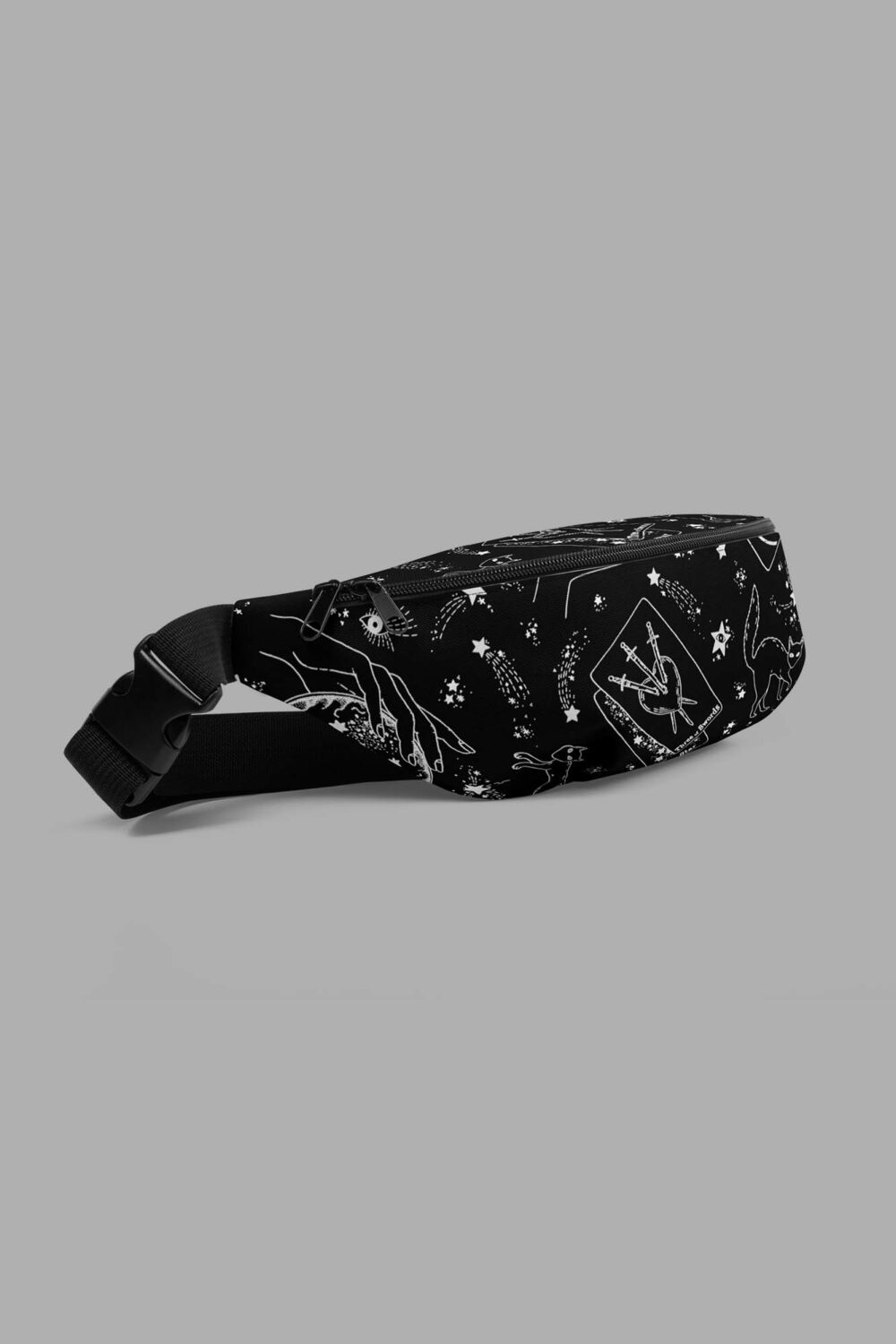 travelling carnival print fanny pack