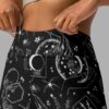 cosmic drifters travelling carnival print one piece yoga leggings front