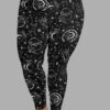 cosmic drifters travelling carnival print plus size leggings front