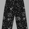 cosmic drifters travelling carnival print wide leg lounge pants front