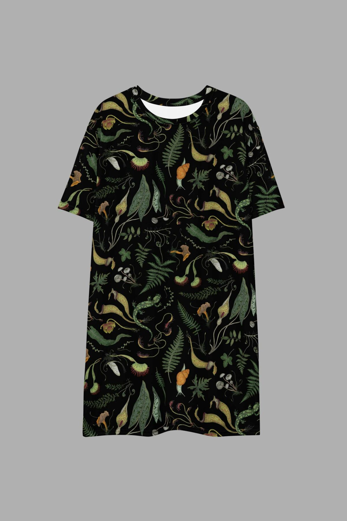 cosmic drifters werewood print all over print t shirt dress front2