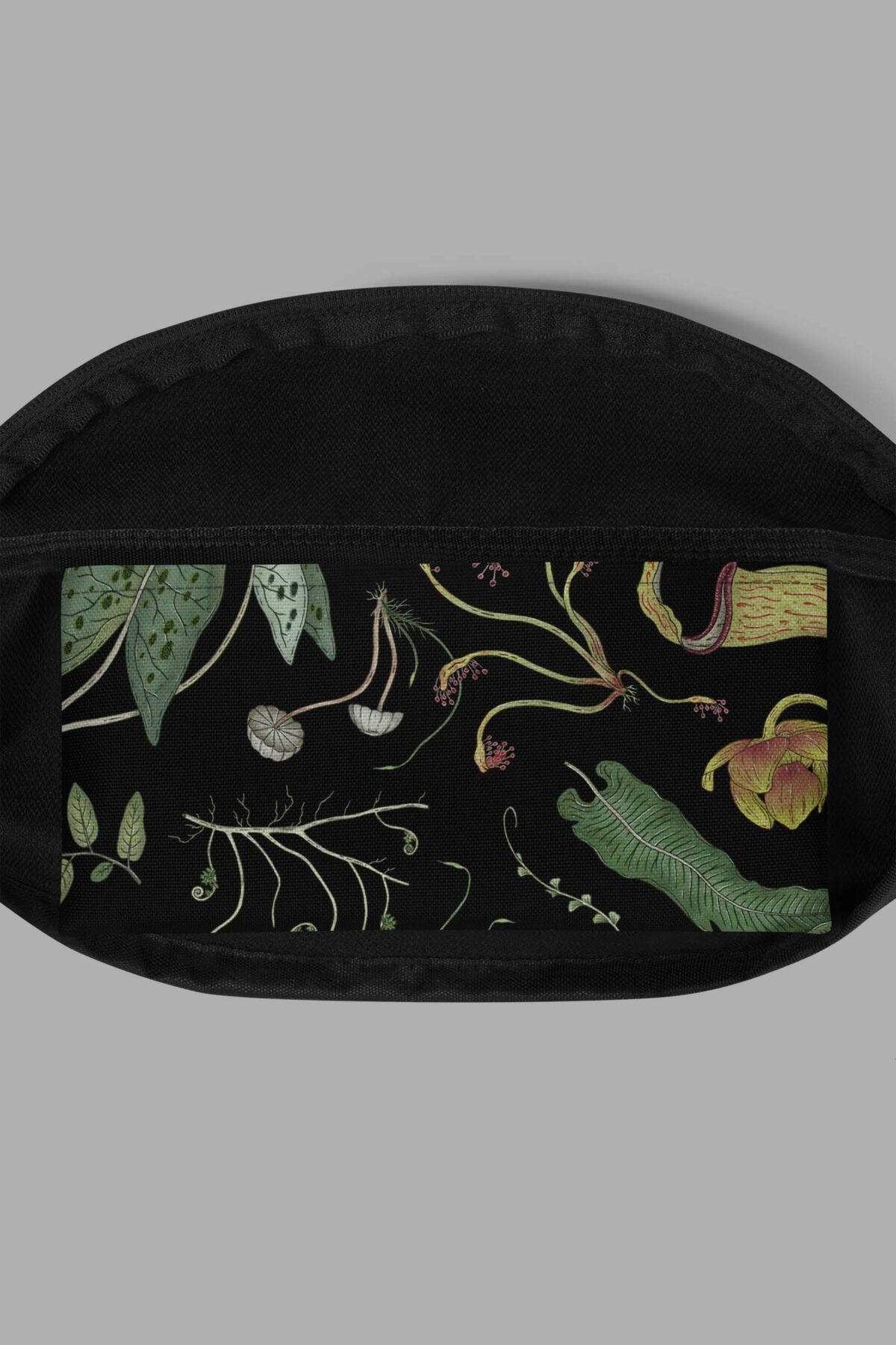 cosmic drifters werewood print fanny pack inside