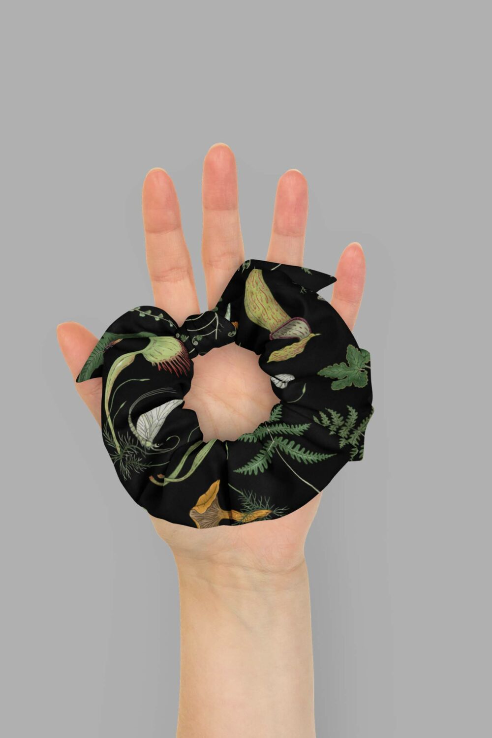 cosmic drifters werewood print recycled scrunchie 3