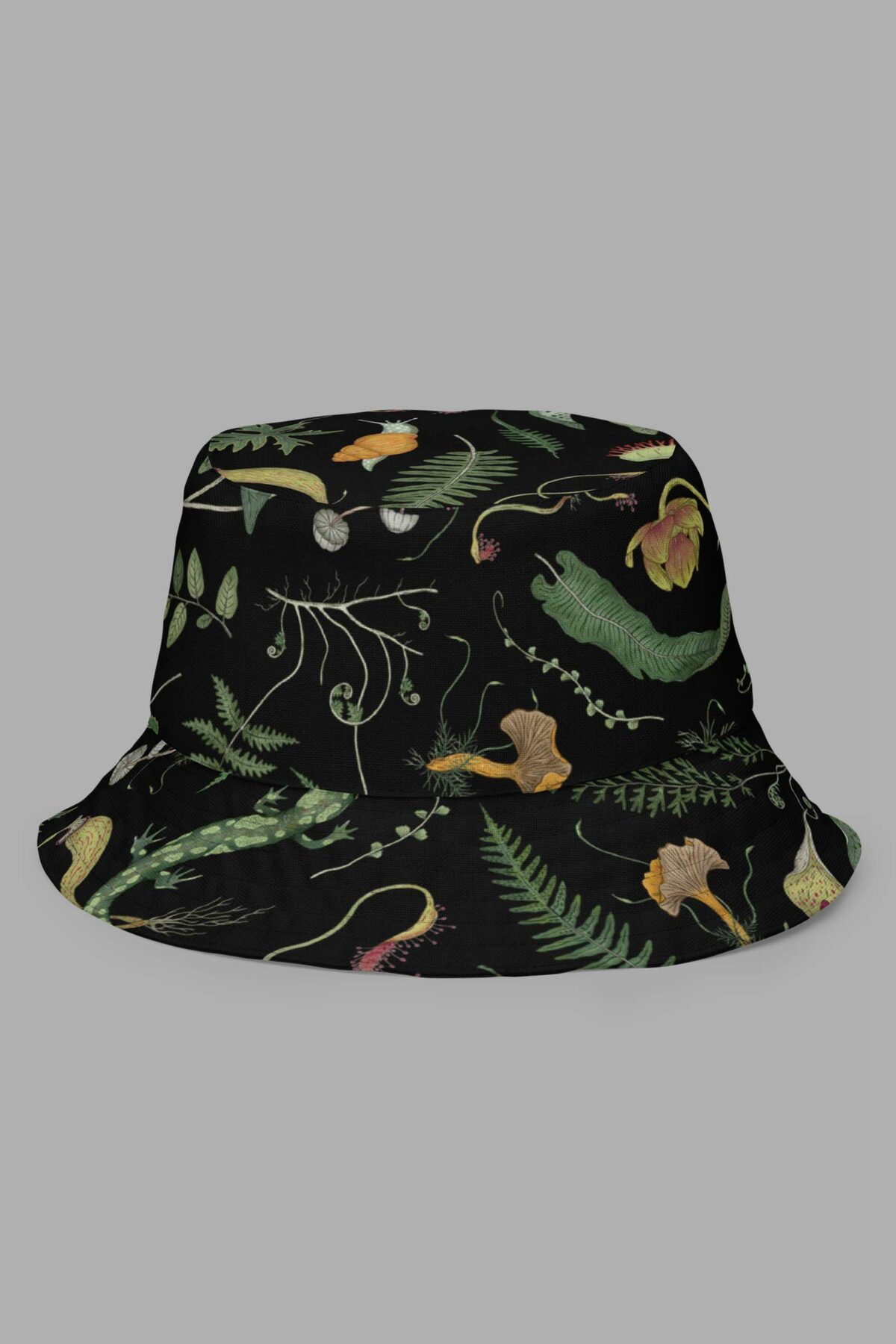 cosmic drifters werewood print reversible bucket hat