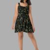 cosmic drifters werewood print skater dress front2