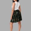 cosmic drifters werewood print skater skirt back