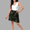 cosmic drifters werewood print skater skirt front