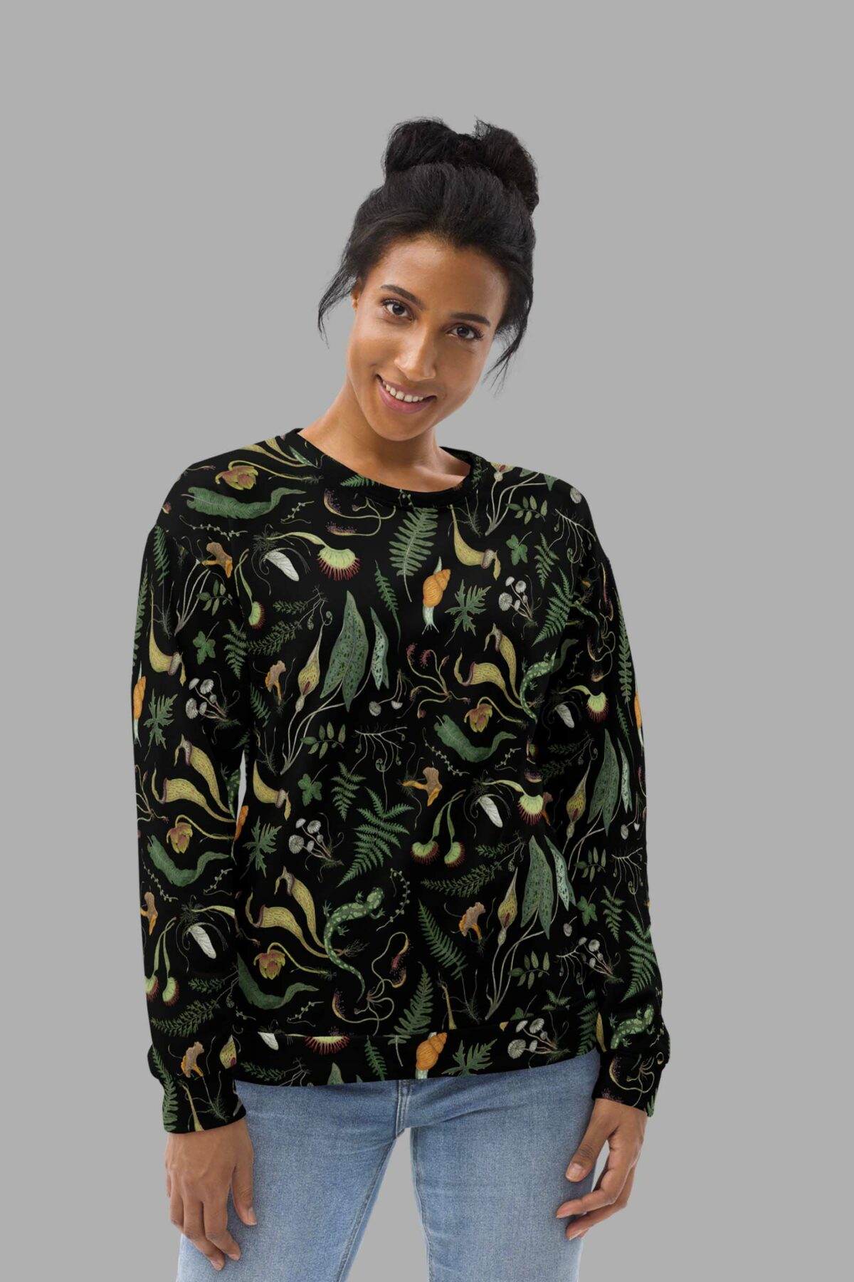 cosmic drifters werewood print sweater front