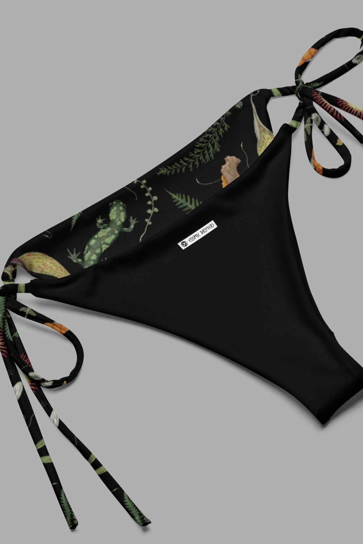 cosmic drifters werewood print triangle bikini lining2