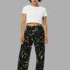 cosmic drifters werewood print unisex wide leg pants front