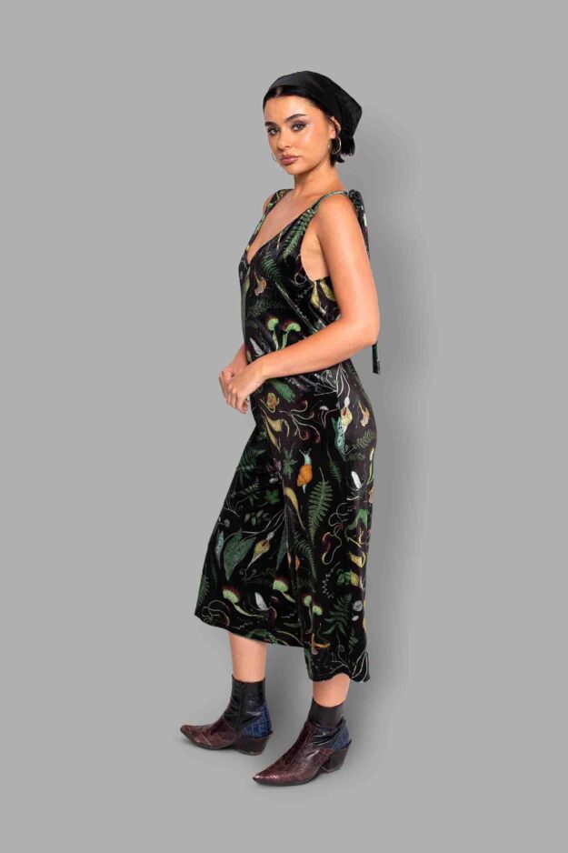 cosmic drifters werewood print velvet romper side2