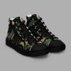 cosmic drifters werewood print womens high top canvas shoes 4