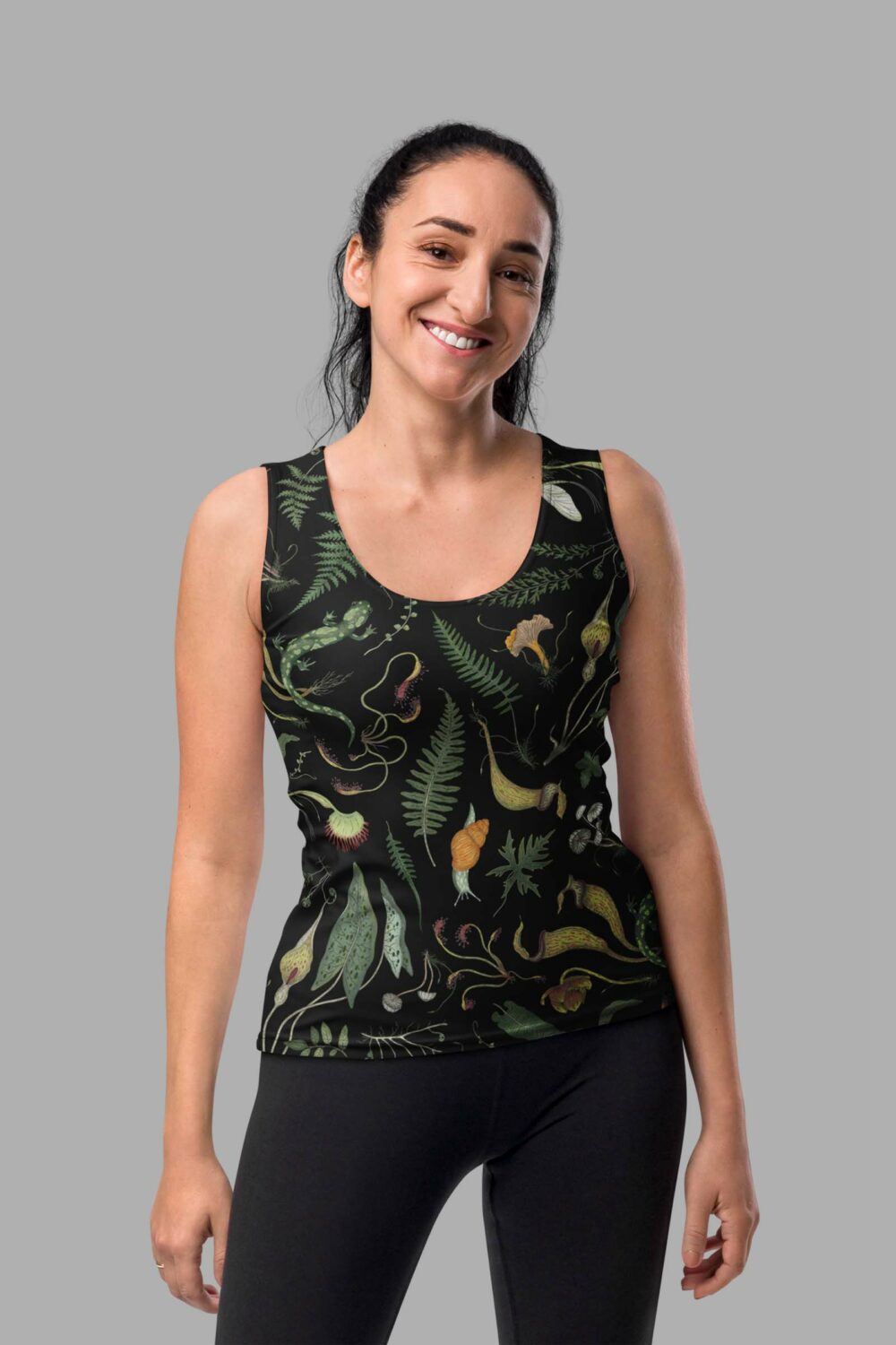 cosmic drifters werewood print womens tank top front