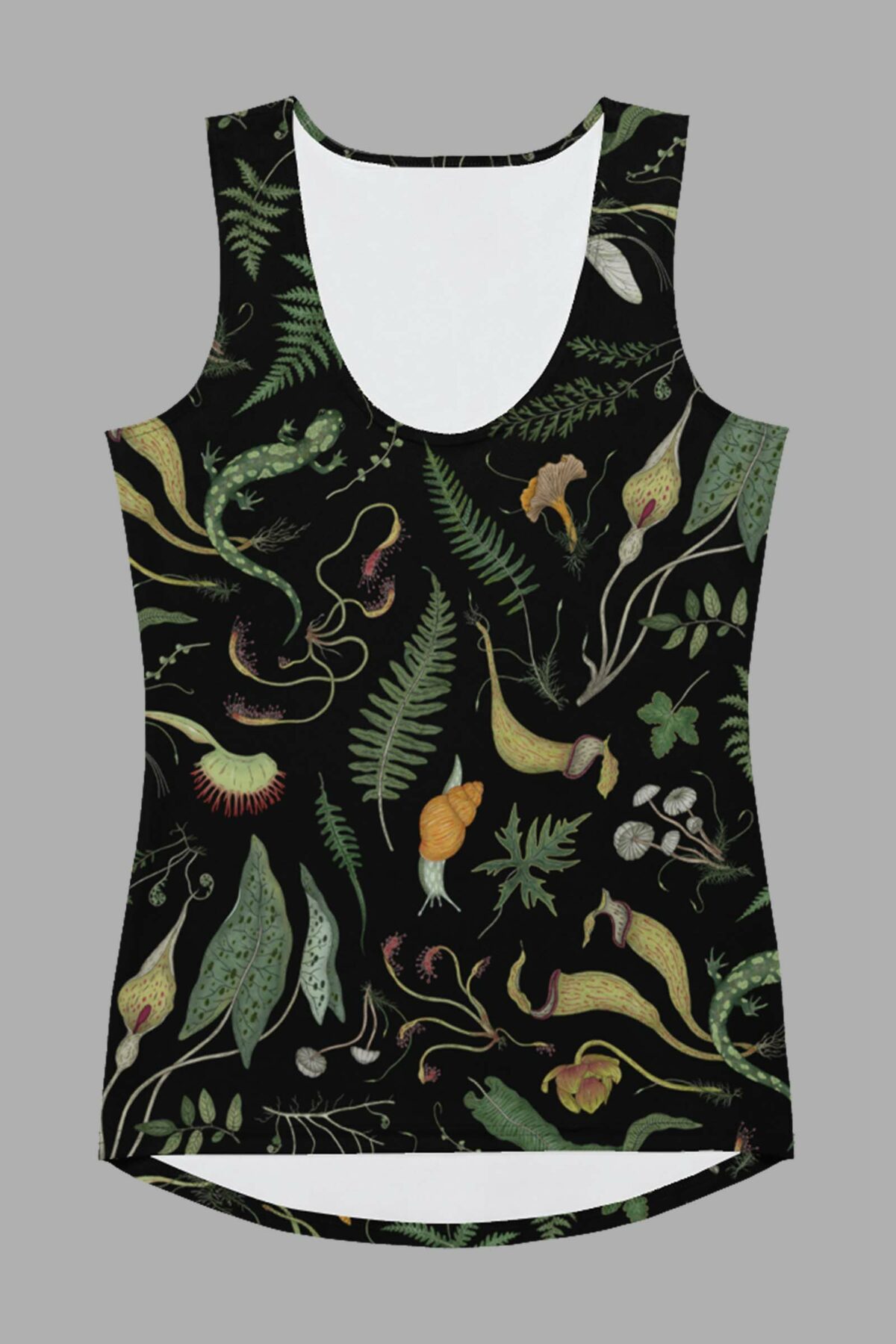 cosmic drifters werewood print womens tank top front 2