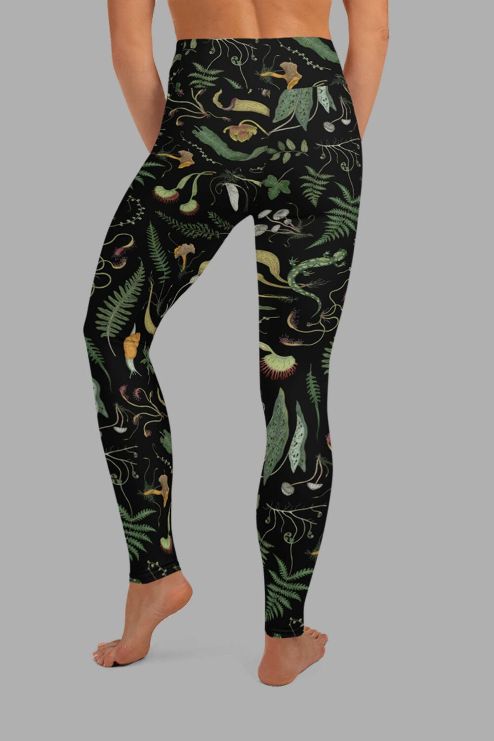 cosmic drifters werewood print yoga leggings back