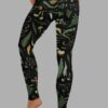 cosmic drifters werewood print yoga leggings back