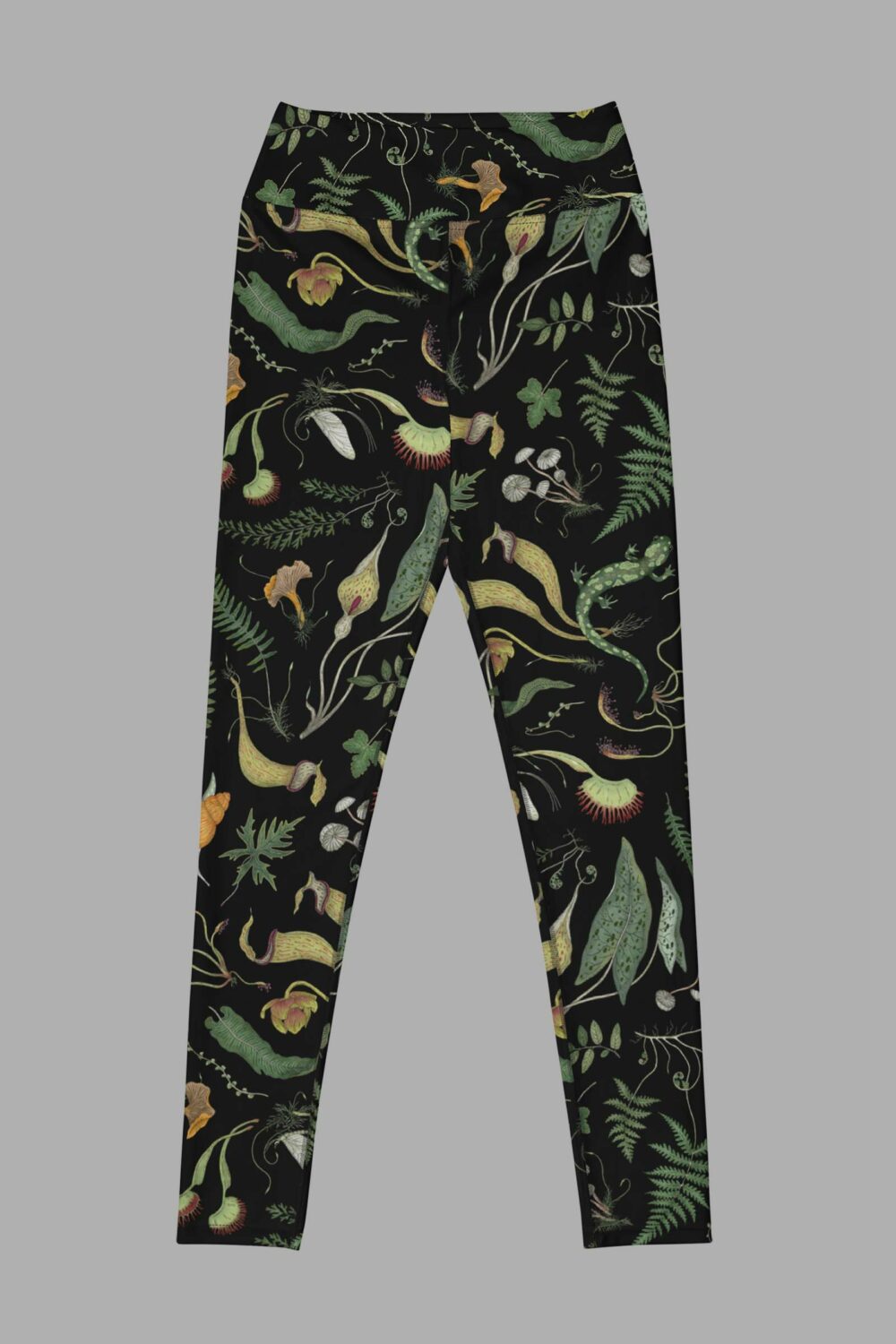 cosmic drifters werewood print yoga leggings folded