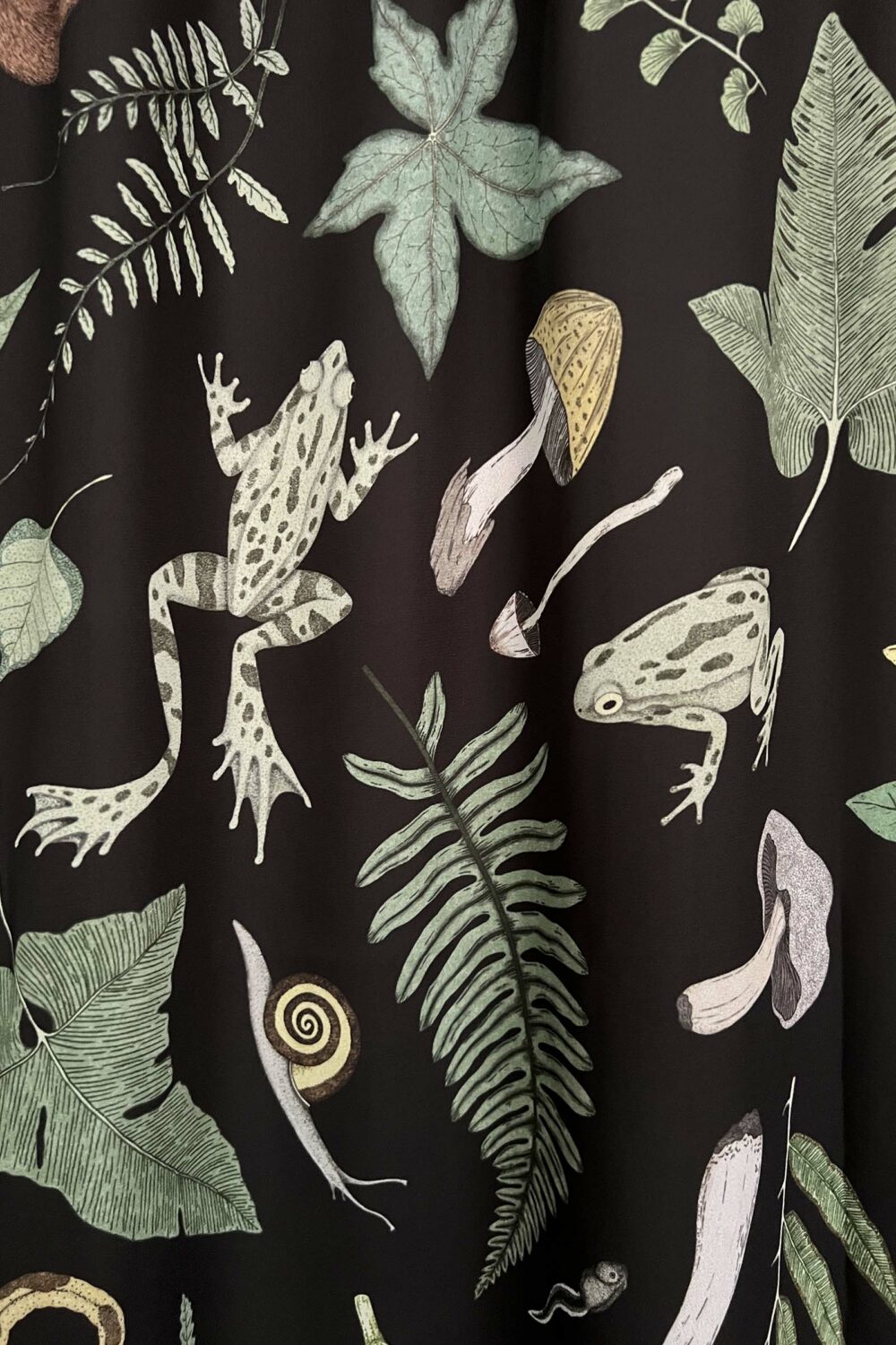 cosmic drifters wild woods printed fabric
