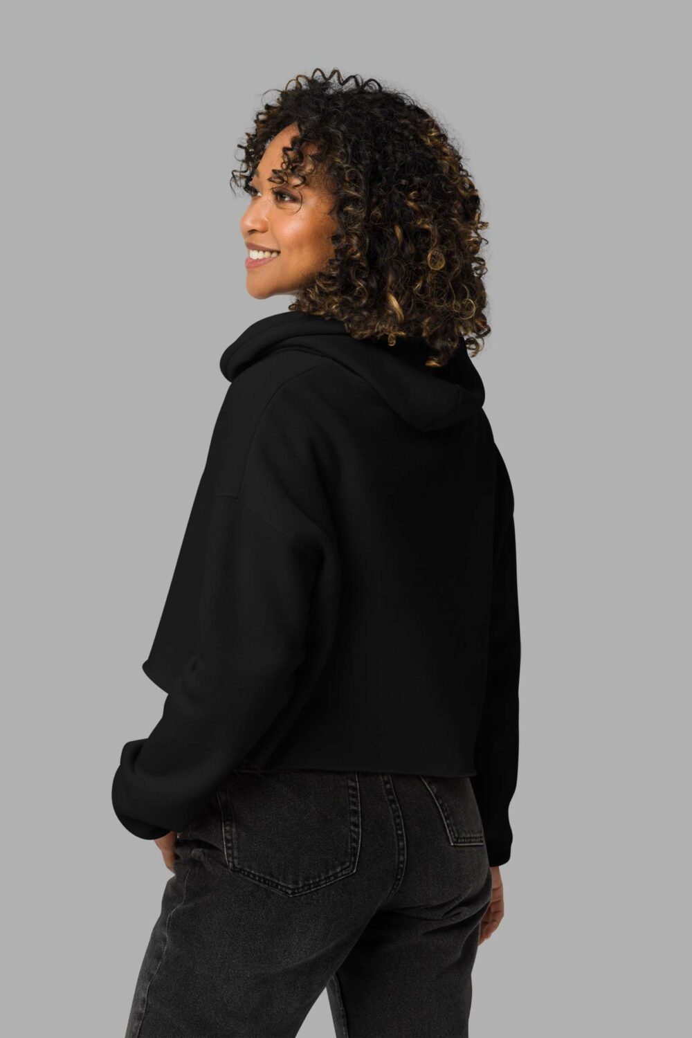 witches altar print crop hoodie